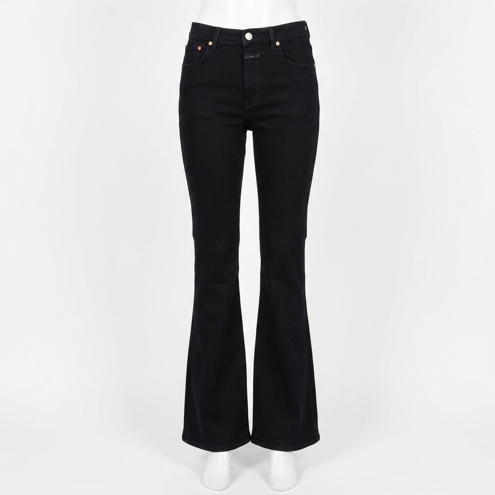 NEW CLOSED rawlin flare leg jean in dark grey